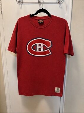 NHL Red Montreal Canadiens Logo Tee